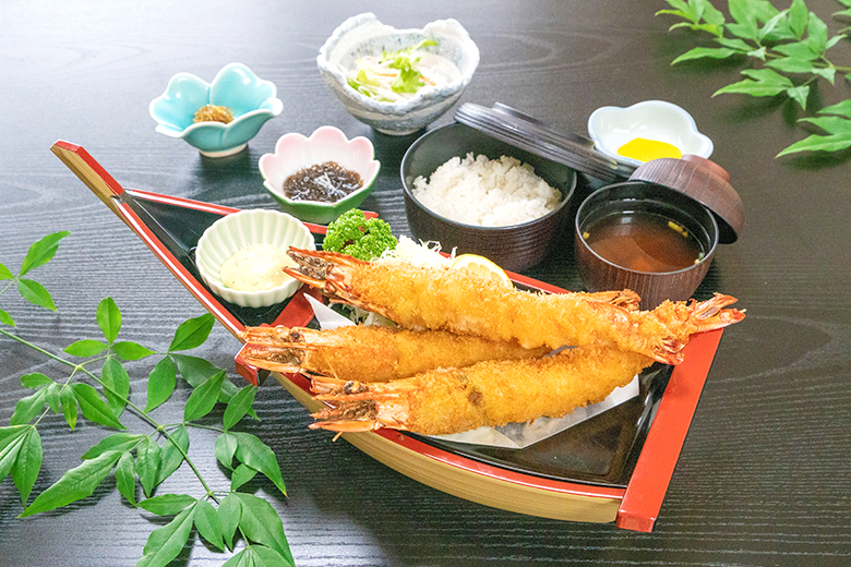 大えびフライ定食3本